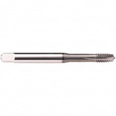 Emuge - 8-32 UNC 4 Flute BT Plug Spiral Flute Tap - High Speed Steel, GLT-1 Finish, 2.48" OAL, Right Hand Flute, Right Hand Thread, Series Rekord B-Z - Exact Industrial Supply