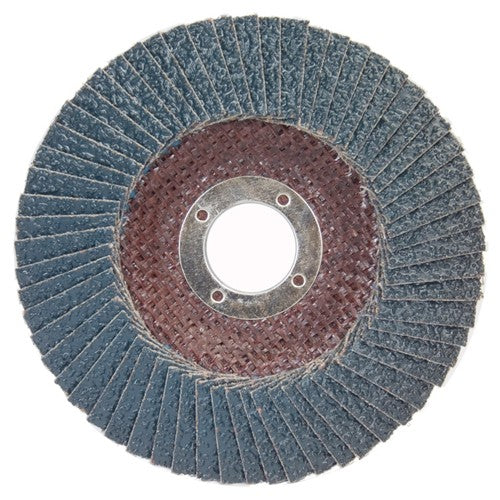 ‎4-1/2″ × 7/8″ Flap Disc BlueFire Type 29 Fiberglass Plate 24 Grit - A1 Tooling