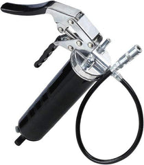 lumax - 7,000 Max psi, Flexible Pistol Grease Gun - 14 oz Capacity, 1/8 Thread Outlet, 25 Strokes per oz, 3-Way Fill - A1 Tooling