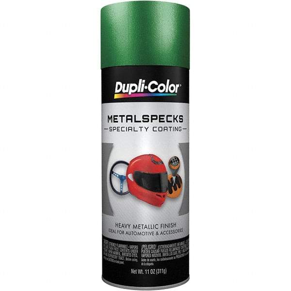 Dupli-Color - Metal Specks Shimmering Green Automotive Topcoat - 11 oz Aerosol Can - A1 Tooling