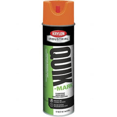 Krylon - 20 fl oz Orange Marking Paint - 664' Coverage at 1" Wide, Water-Based Formula, 320 gL VOC - A1 Tooling