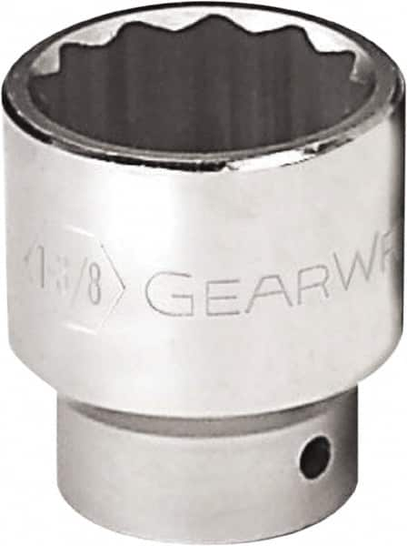 GearWrench - 2-3/8", 3/4" Drive, Standard Hand Socket - 12 Points, 3-1/16" OAL, Alloy Steel, Chrome Finish - A1 Tooling