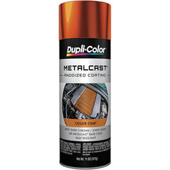 Dupli-Color - 11 oz Orange Anodized Automotive Heat Resistant Paint - Metallic Finish, 500°F Max Temp, Comes in Aerosol Can - A1 Tooling