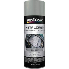 Dupli-Color - 11 oz Silver Anodized Automotive Heat Resistant Paint - Metallic Finish, 500°F Max Temp, Comes in Aerosol Can - A1 Tooling