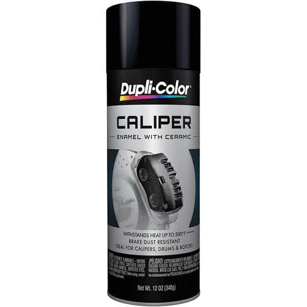 Dupli-Color - 12 oz Black Automotive Heat Resistant Paint - Gloss Finish, 500°F Max Temp, Comes in Aerosol Can - A1 Tooling