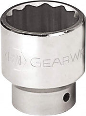 GearWrench - 1-9/16", 3/4" Drive, Standard Hand Socket - 12 Points, 2.48" OAL, Alloy Steel, Chrome Finish - A1 Tooling