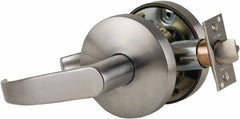 Falcon - Grade 1 Storeroom Lever Lockset for 1-3/8" Thick Doors - 2-3/4" Back Set, No Cylinder, Steel, Satin Chrome Finish - A1 Tooling