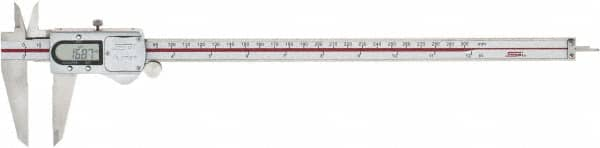 SPI - 0 to 300mm Range, 0.01mm Resolution, IP67 Electronic Caliper - Stainless Steel with 60mm Stainless Steel Jaws, 0.03mm Accuracy - A1 Tooling