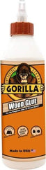 Gorilla Glue - 18 oz Bottle Natural Wood Glue - 3 to 4 hr Working Time, 24 hr Full Cure Time, Bonds to Cork Board & Wood - A1 Tooling