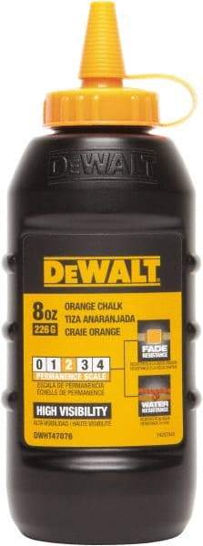 DeWALT - 8 oz Container Chalk Refill - Orange - A1 Tooling