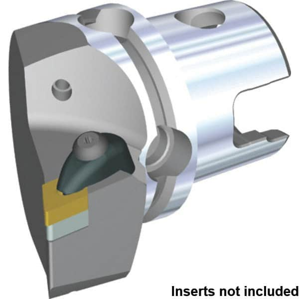 Kennametal - Left Hand Cut, Size KM50TS, DN.. 1506.. & DN.. 442 Insert Compatiblity, External Modular Turning & Profiling Cutting Unit Head - 35mm Ctr to Cutting Edge, 60mm Head Length, Through Coolant, Series Kenclamp - A1 Tooling