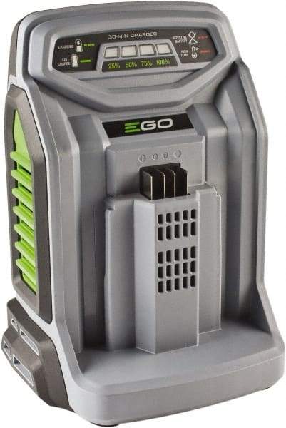 EGO Power Equipment - 6-3/4" Long x 8-1/4" Wide x 11" High Metal & Plastic Battery Charger - For EGO Batteries - A1 Tooling