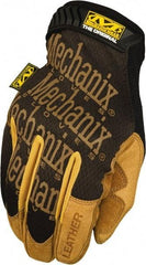 Mechanix Wear - Size 2XL (12) Split Leather Work Gloves - For General Purpose, Uncoated, Hook & Loop Cuff, Full Fingered, Black, Paired - A1 Tooling