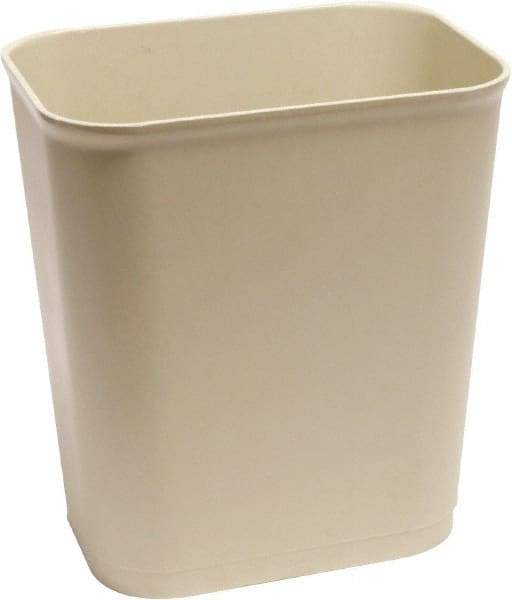 O-Cedar - 14 Qt Beige Rectangle Trash Can - Plastic, None Graphic, 12-1/2" High x 11" Long x 7-7/8" Wide, Lid Not Included - A1 Tooling