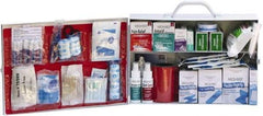 Medique - 435 Piece, 100 Person, Industrial First Aid Kit - 15" Wide x 4-5/8" Deep x 10-1/4" High, Metal Cabinet - A1 Tooling