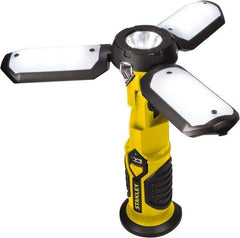 Stanley - Yellow/Black Portable Work Light - 300 Lumens, Rechargeable Battery, 18 LED Lamp - A1 Tooling