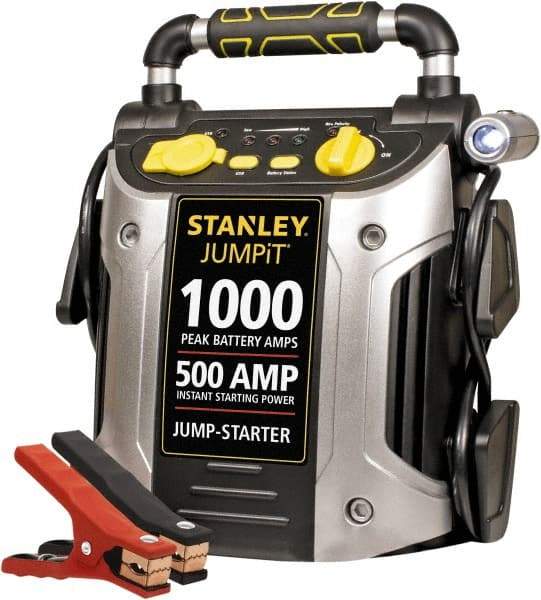 Stanley - 12 Volt Jump Starter with Inflator - 500 Amps, 1,000 Peak Amps - A1 Tooling