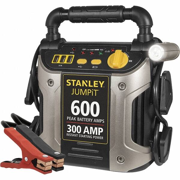 Stanley - 12 Volt Jump Starter - 300 Amps, 600 Peak Amps, 3 USB Power Ports - A1 Tooling