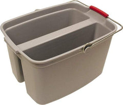 O-Cedar - 19 Qt Plastic Bucket - 18" Long x 10" High x 12-3/4" Wide, Gray - A1 Tooling