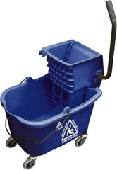 O-Cedar - 33 Qt Plastic Bucket & Wringer - 22" Long x 34" High x 15" Wide, Blue - A1 Tooling