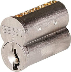 Best - Best I/C Core Small Format IC Cylinder - Satin Chrome Coated, Brass/Zinc Alloy - A1 Tooling