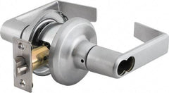 Stanley - Grade 2 Classroom Lever Lockset - 2-3/8 & 2-3/4" Back Set, Brass Alloy, Satin Chrome Finish - A1 Tooling