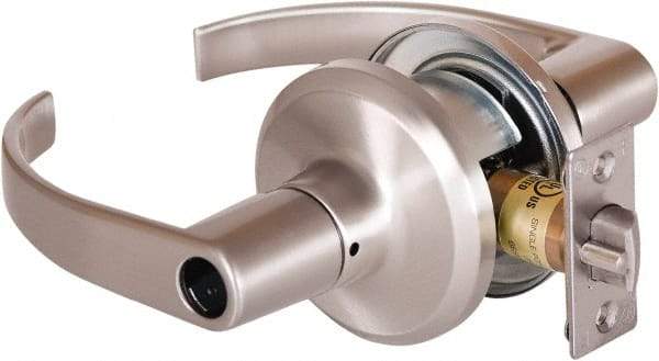 Stanley - Grade 2 Office Lever Lockset - 2-3/8 & 2-3/4" Back Set, Brass Alloy, Satin Nickel Finish - A1 Tooling