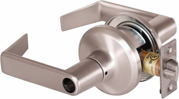 Stanley - Grade 2 Office Lever Lockset - 2-3/8 & 2-3/4" Back Set, Brass Alloy, Satin Nickel Finish - A1 Tooling