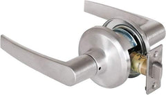 Stanley - Grade 2 Passage Lever Lockset - 2-3/8 & 2-3/4" Back Set, Keyless Cylinder, Brass Alloy, Satin Chrome Finish - A1 Tooling