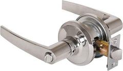 Stanley - Grade 2 Privacy Lever Lockset - 2-3/8 & 2-3/4" Back Set, Keyless Cylinder, Brass Alloy, Bright Chrome Finish - A1 Tooling