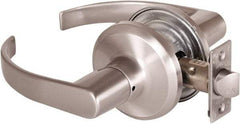 Stanley - Grade 2 Passage Lever Lockset - 2-3/8 & 2-3/4" Back Set, Keyless Cylinder, Brass Alloy, Satin Nickel Finish - A1 Tooling