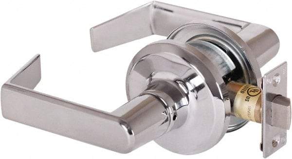 Stanley - Grade 2 Passage Lever Lockset - 2-3/8 & 2-3/4" Back Set, Keyless Cylinder, Brass Alloy, Bright Chrome Finish - A1 Tooling