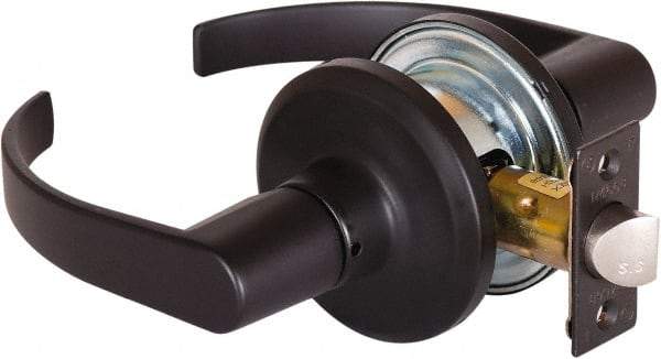 Stanley - Grade 2 Passage Lever Lockset - 2-3/8 & 2-3/4" Back Set, Keyless Cylinder, Brass Alloy, Oil Rubbed Bronze Finish - A1 Tooling