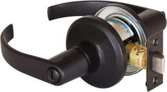 Stanley - Grade 2 Privacy Lever Lockset - 2-3/8 & 2-3/4" Back Set, Keyless Cylinder, Brass Alloy, Oil Rubbed Bronze Finish - A1 Tooling