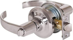 Stanley - Grade 2 Privacy Lever Lockset - 2-3/8 & 2-3/4" Back Set, Keyless Cylinder, Brass Alloy, Bright Chrome Finish - A1 Tooling