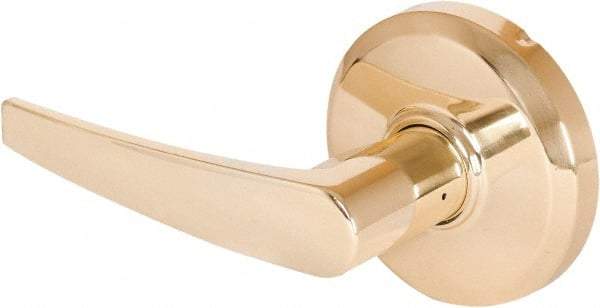 Stanley - Grade 2 Dummy Lever Lockset - 2-3/4" Back Set, Keyless Cylinder, Brass Alloy, Bright Brass Finish - A1 Tooling