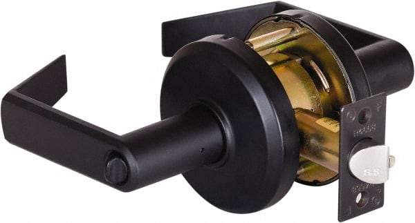 Stanley - Grade 2 Entrance Lever Lockset - 2-3/4" Back Set, Key In Lever Cylinder, Brass Alloy, Oil Rubbed Bronze Finish - A1 Tooling