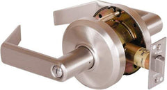 Stanley - Grade 2 Privacy Lever Lockset - 2-3/4" Back Set, Keyless Cylinder, Brass Alloy, Nickel Finish - A1 Tooling