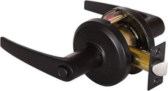 Stanley - Grade 2 Privacy Lever Lockset - 2-3/4" Back Set, Keyless Cylinder, Brass Alloy, Oil Rubbed Bronze Finish - A1 Tooling