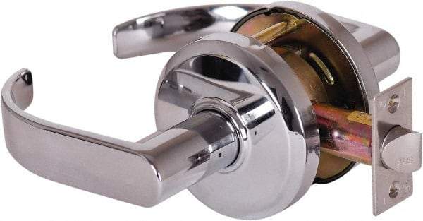 Stanley - Grade 2 Passage Lever Lockset - 2-3/4" Back Set, Keyless Cylinder, Brass Alloy, Bright Chrome Finish - A1 Tooling