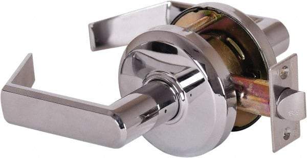 Stanley - Grade 2 Passage Lever Lockset - 2-3/4" Back Set, Keyless Cylinder, Brass Alloy, Bright Chrome Finish - A1 Tooling