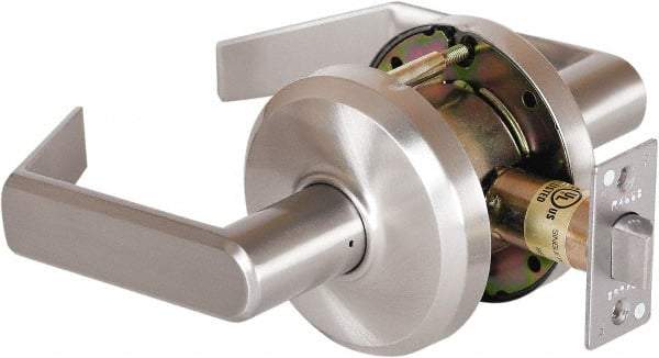 Stanley - Grade 2 Passage Lever Lockset - 2-3/4" Back Set, Keyless Cylinder, Brass Alloy, Nickel Finish - A1 Tooling