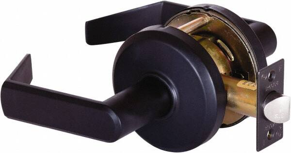 Stanley - Grade 2 Passage Lever Lockset - 2-3/4" Back Set, Keyless Cylinder, Brass Alloy, Oil Rubbed Bronze Finish - A1 Tooling