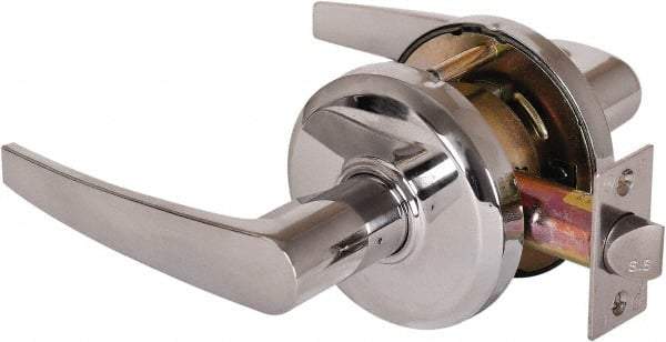 Stanley - Grade 2 Passage Lever Lockset - 2-3/4" Back Set, Keyless Cylinder, Brass Alloy, Bright Chrome Finish - A1 Tooling