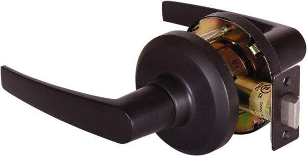 Stanley - Grade 2 Passage Lever Lockset - 2-3/4" Back Set, Keyless Cylinder, Brass Alloy, Oil Rubbed Bronze Finish - A1 Tooling