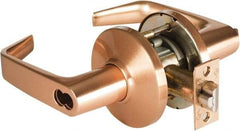 Best - Grade 1 Entrance Lever Lockset - 2-3/4" Back Set, Key In Lever Cylinder, Brass Alloy, Satin Bronze Finish - A1 Tooling