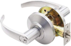 Best - Grade 2 Entrance Lever Lockset - 2-3/4" Back Set, Key In Lever Cylinder, Brass Alloy, Satin Chrome Finish - A1 Tooling