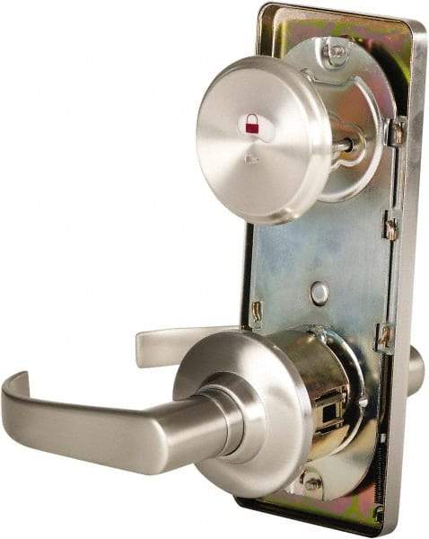 Stanley - Grade 2 Passage Lever Lockset - 2-3/4" Back Set, Keyless Cylinder, Brass Alloy, Nickel Finish - A1 Tooling