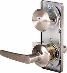 Stanley - Grade 2 Passage Lever Lockset - 2-3/4" Back Set, Keyless Cylinder, Brass Alloy, Nickel Finish - A1 Tooling