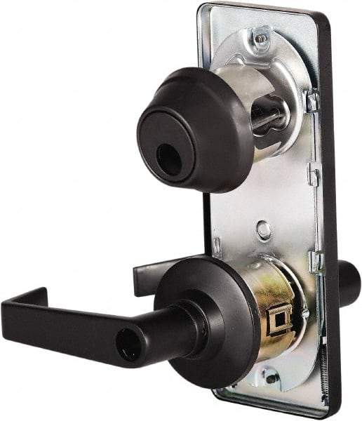 Stanley - Grade 2 Entry Lever Lockset - 2-3/4" Back Set, Key In Lever Cylinder, Brass Alloy, Oil Rubbed Bronze Finish - A1 Tooling